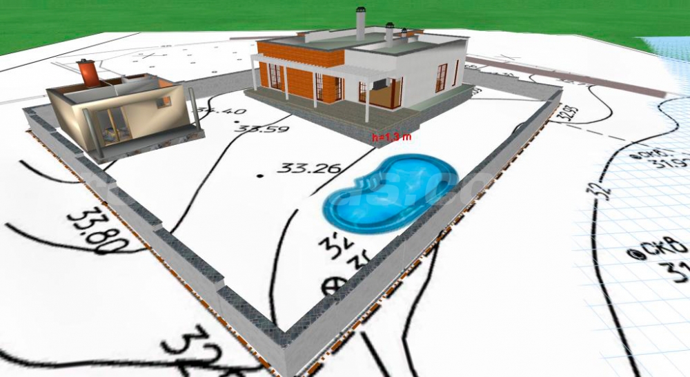 схематичное изображение топографической съемки
