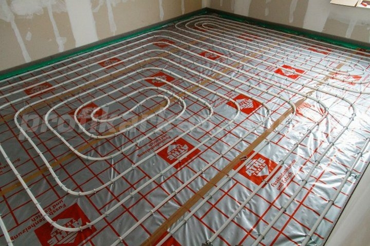 теплый пол в каркасном доме