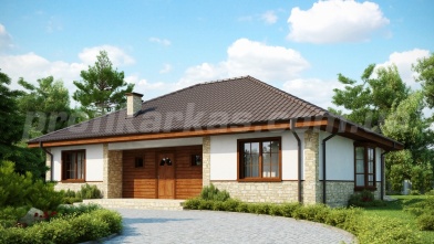 каркасный одноэтажный дом Z10