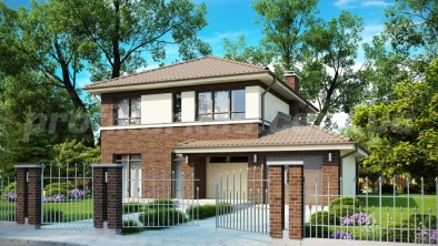 двухэтажный каркасный дом Zx24