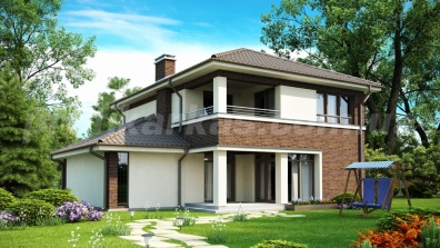 проект каркасного дома Zx24