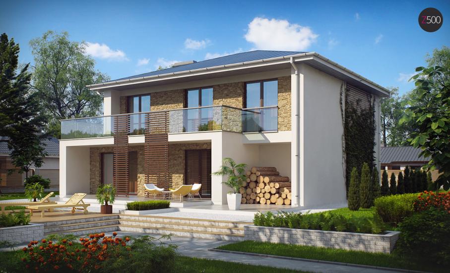 Проект дома Zx55 иллюстрация 1