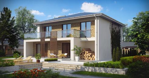 Проект дома Zx55 иллюстрация 1