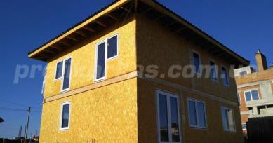 Проект дома Отзывы: Владимир, каркасный дом по проекту Zx63B+ иллюстрация 1